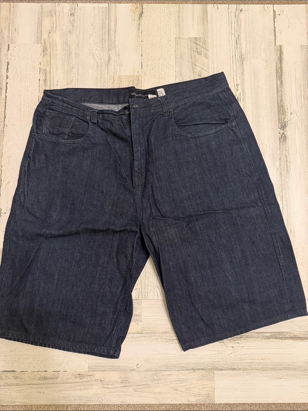 Rocawear Men's Dark Blue Denim Jean Shorts